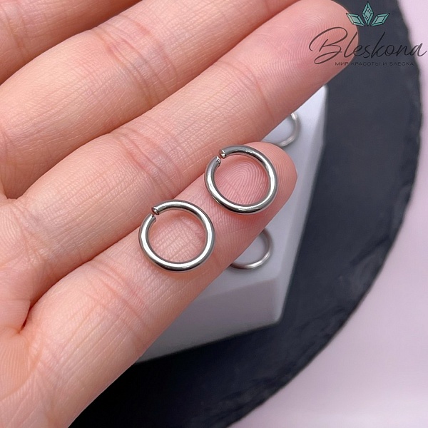 11*1,6 мм Цвет серебро, Колечки разъемные уп. 1 гр