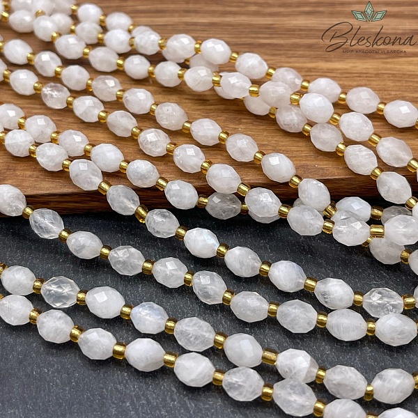 Лунный камень рис огранка 8*6 мм