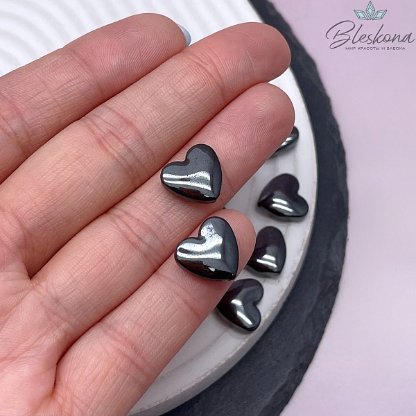 Гематин сердце объемное имитация 12 мм уп.10шт