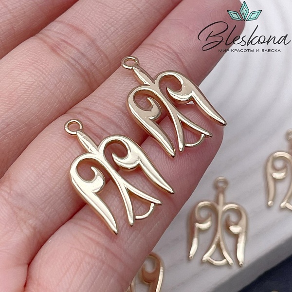 23*14,5 мм Цвет золото, Коннектор Этно №2