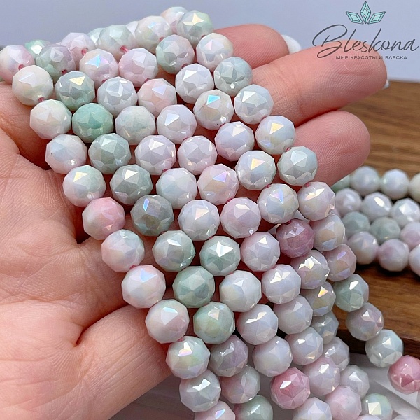 Стекло Lux микс № 4 огранка  острая 8 мм