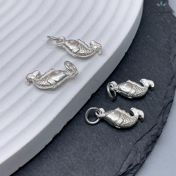 18*8мм Подвеска мельхиор Рыбка