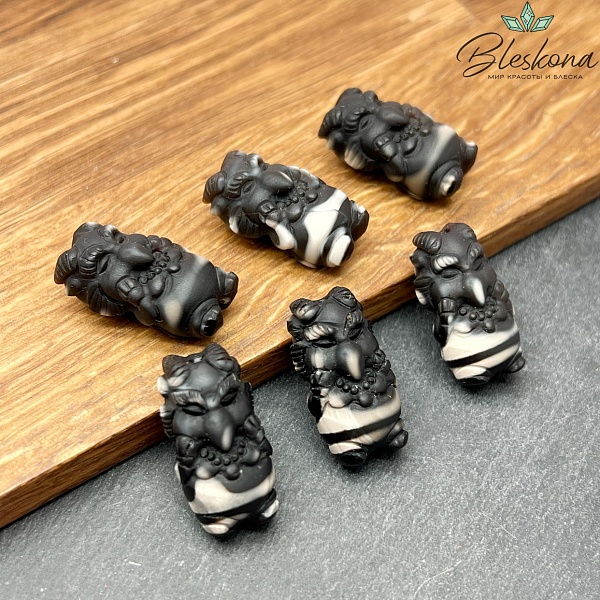 24*15 мм Резная бусина Птица Гаруда из Агата 