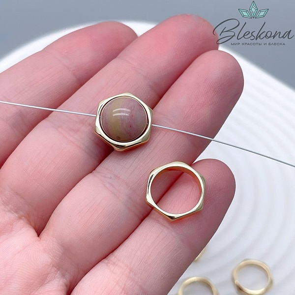 13,5*2,5 мм Цвет золото, Коннектор шестигранник 