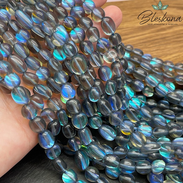 Опал серый  галтовка (имитация) 8-11 мм