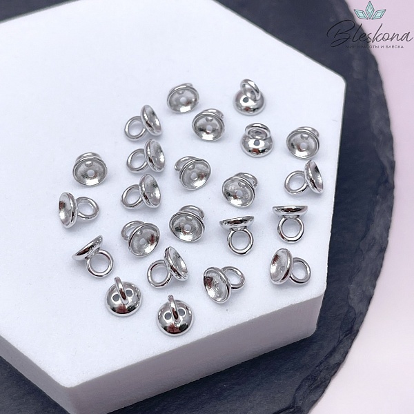 6 мм Цвет серебро, Концевик