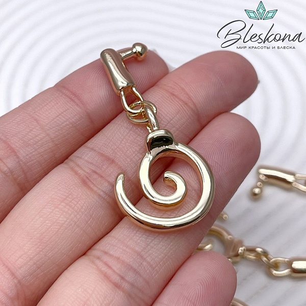 33*20 мм Цвет золото, Замок Тогл спираль