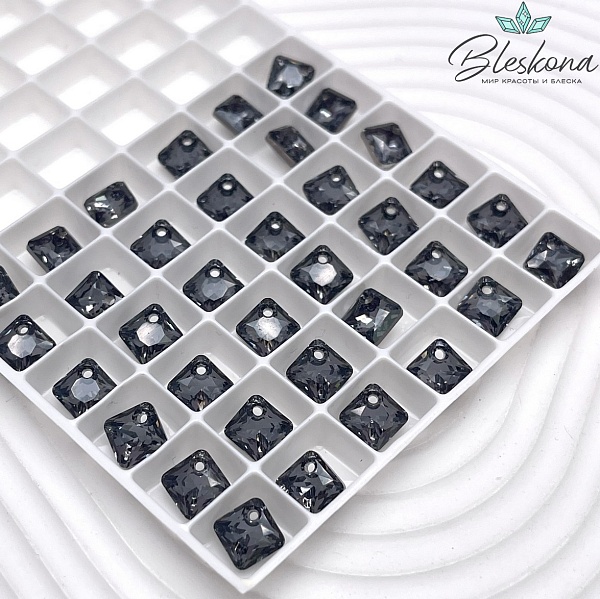 6431 Princess Cut  9 мм Crystal Silver Night