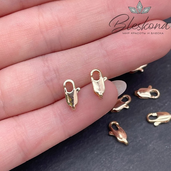 10 мм Цвет золото, Замок Лобстер Люкс