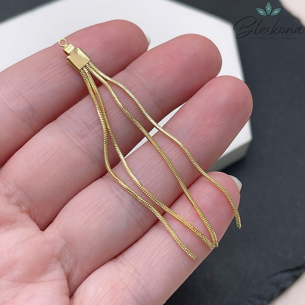 65*5 мм Цвет золото, Подвеска шторка