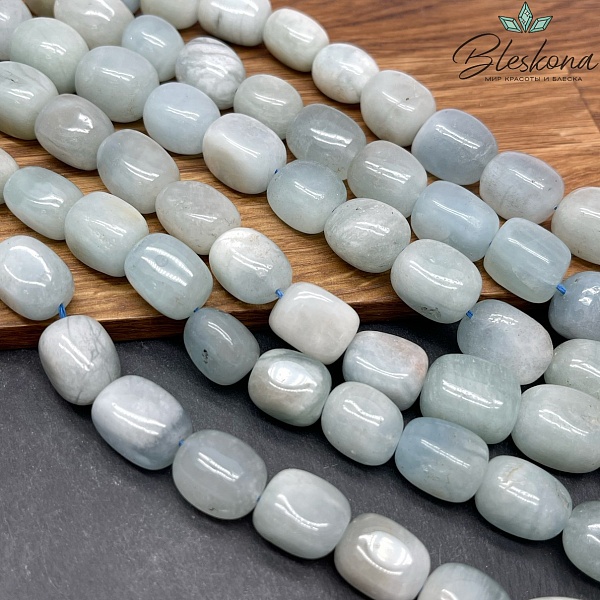 Аквамарин галтовка (14-16)*(10-12) мм
