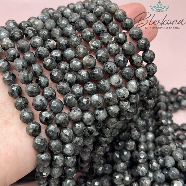 Ларвикит (Лабрадорит) огранка 8 мм