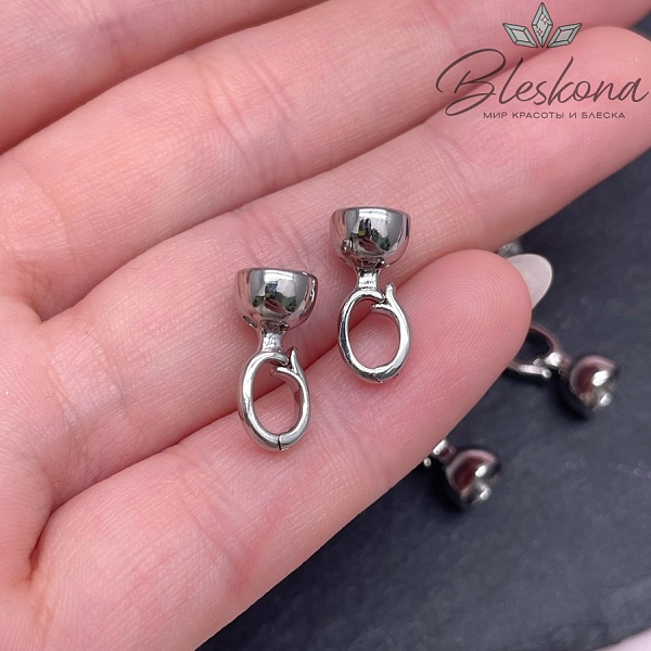 14*7 мм Цвет серебро, Замок концевик 