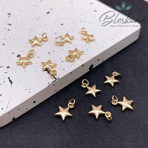 10*8 мм Цвет золото, Подвеска звезда