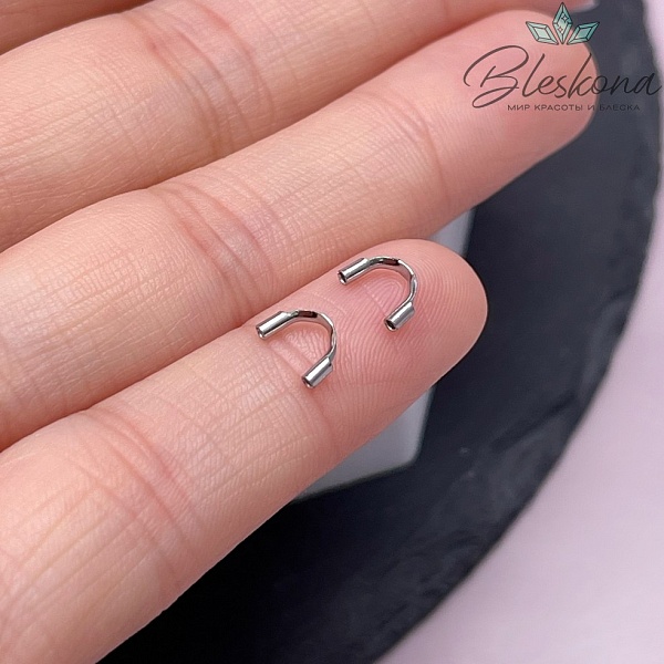 4,5*6,5 мм Цвет серебро, Протектор уп. 10 шт. 