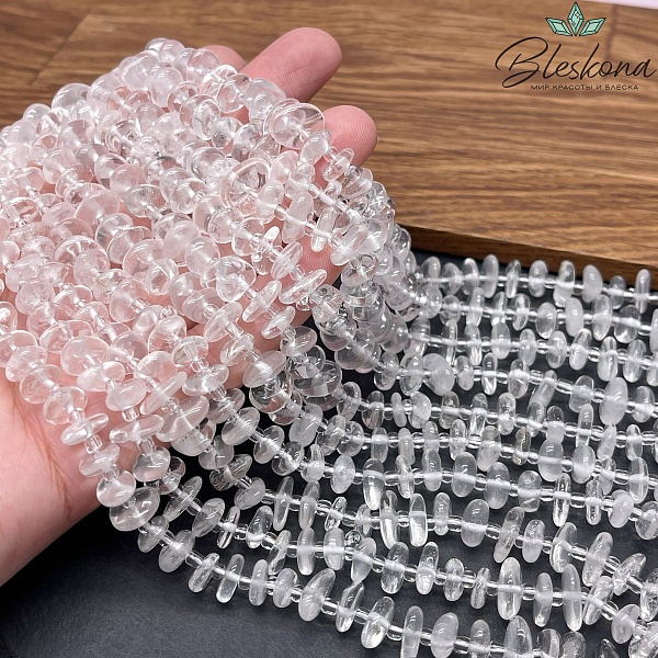 Горный хрусталь сколы шлифованные (2-4)*(7-11) мм