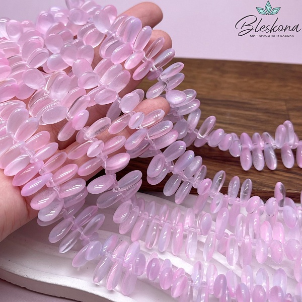 7,5*13,5 мм Стекло Lux, капля, цвет сиреневый градиент