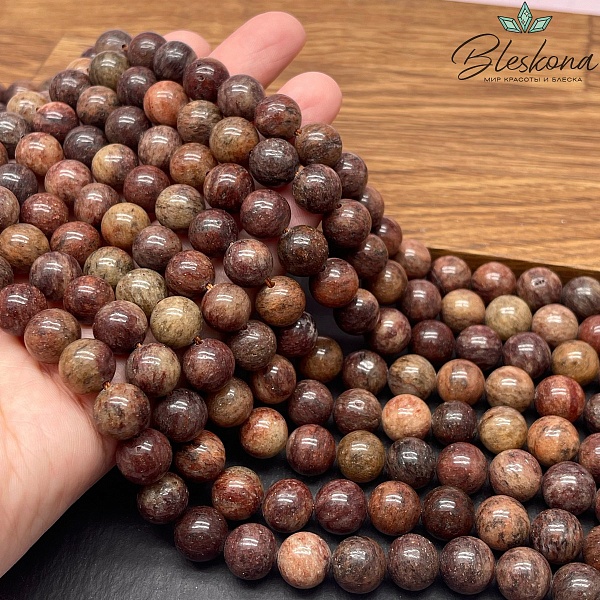 Авантюрин темно-коричневый 10 мм 