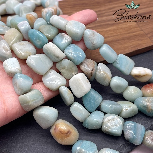 Амазонит галтовка (15-20)*(13-16) мм