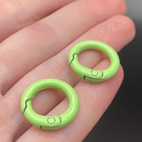 20мм , Замок круг салатовая эмаль 