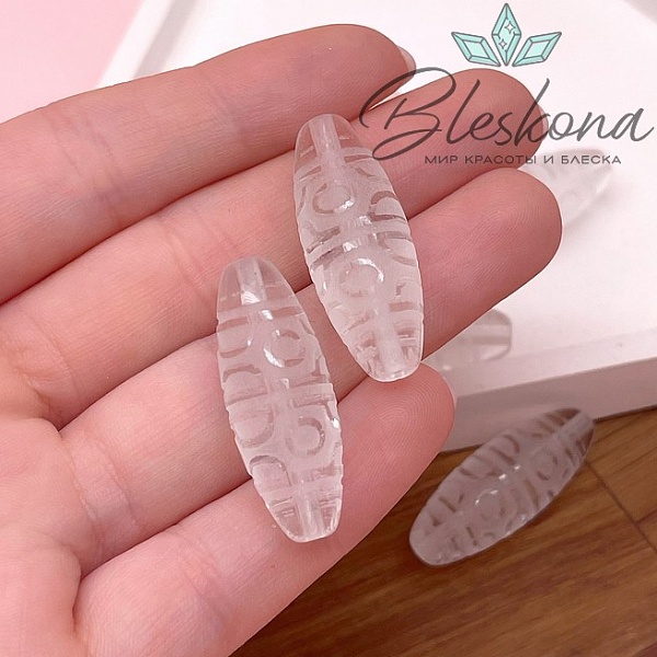 Бусина Дзи 6 глаз 30*12 мм