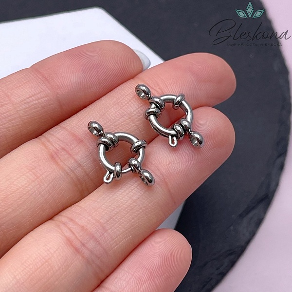 10 мм Цвет серебро, Замок штурвал