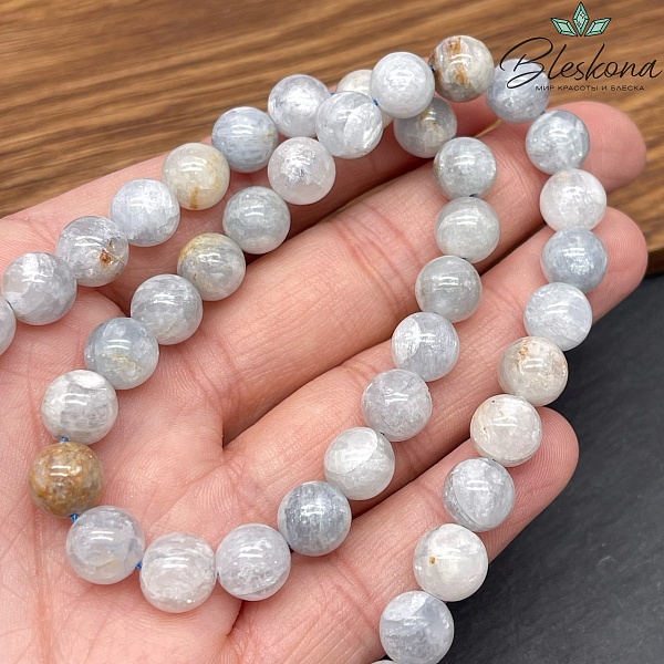 Кальцит голубой №1 8 мм