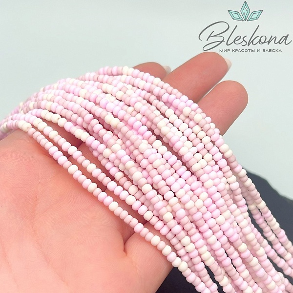 3*2 мм Бусины стекло рондель микс №6