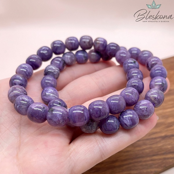 Чароит бочата №1 9*9,5 мм сет 19 см