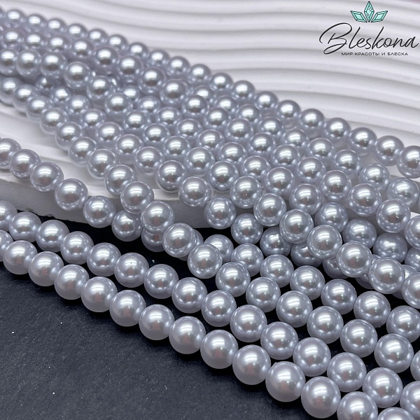 Жемчуг Майорка, цвет лавандовый №1 8 мм