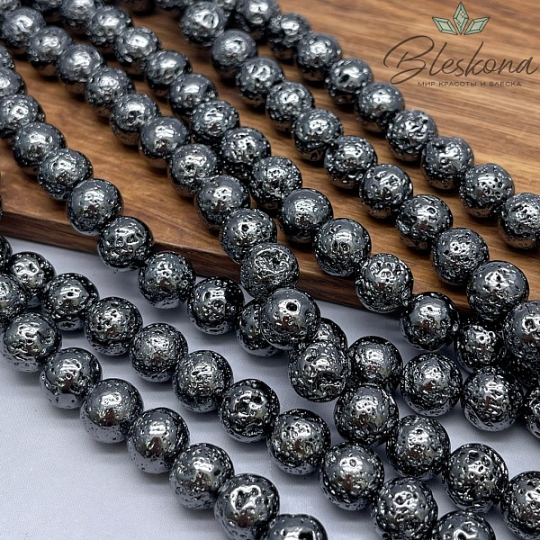 Лава Вулканическая цвет антрацит 10 мм