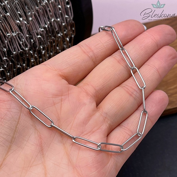 Цепь №С70 Цвет серебро 15*4,5 мм Сталь