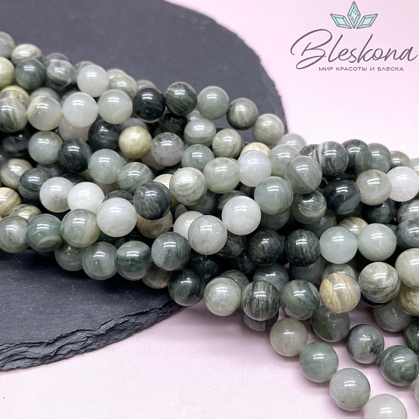 Кварц Рутиловый зеленый 10 мм