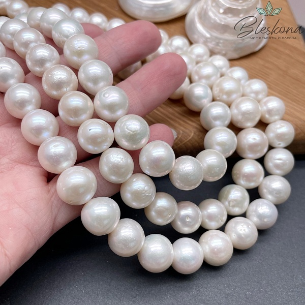 Жемчуг шар белый 11-13 мм 