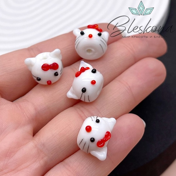 12*13 мм Бусина котенок