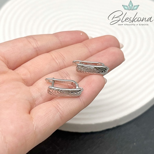 19*5 мм Цвет серебро, Швензы узоры