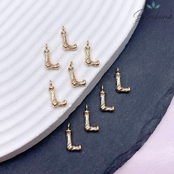 12 мм Цвет золото, Буквы веточки L 