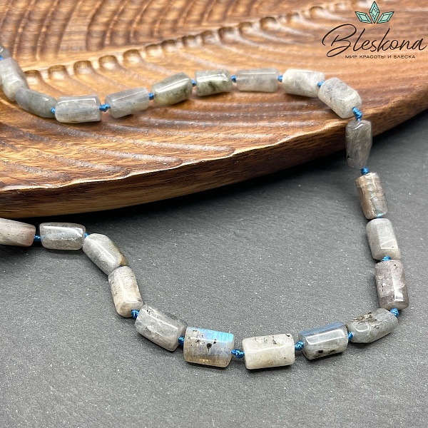 Лабрадор цилиндр огранка 12*7 мм