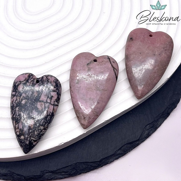 25*40мм,Подвеска Сердце Зеленый кварц,цвет золото