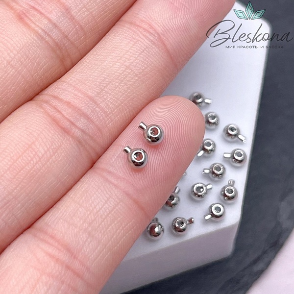 3,5 мм Цвет серебро, Кримпы One Touch Шар