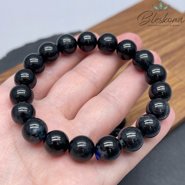 Аквамарин "дикий" 10 мм сет №1 18 см 