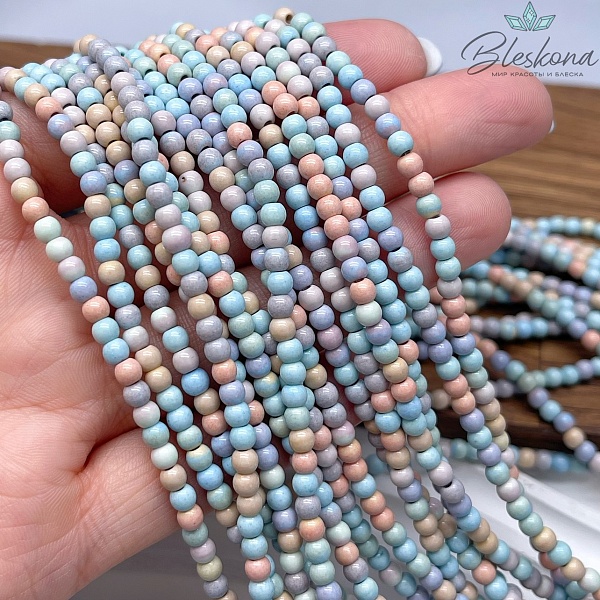 Радужный Агат микс 3,5 мм (имитация)