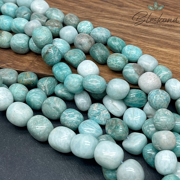 Амазонит галтовка (15-17)*(12-14) мм
