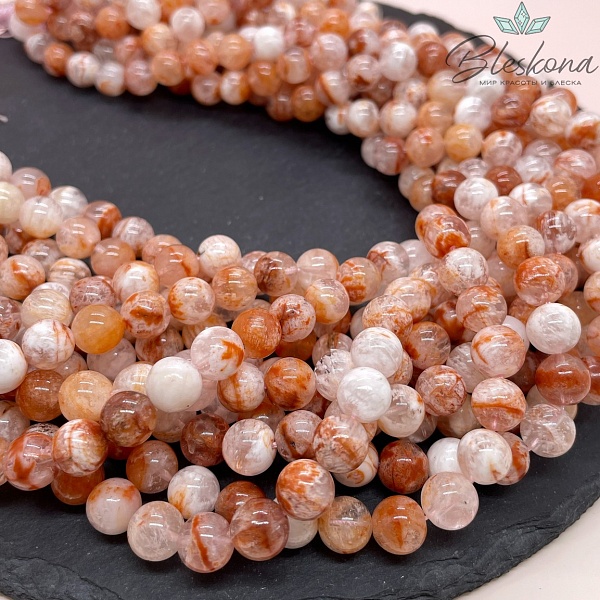  Кварц Фантомный снежный №2 8,5 мм