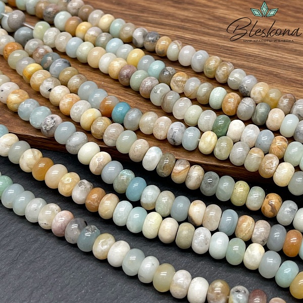 Амазонит рондель 8*5 мм