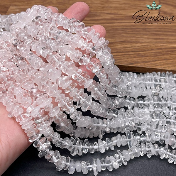 Горный хрусталь сколы шлифованные (2-4)*(6-12) мм