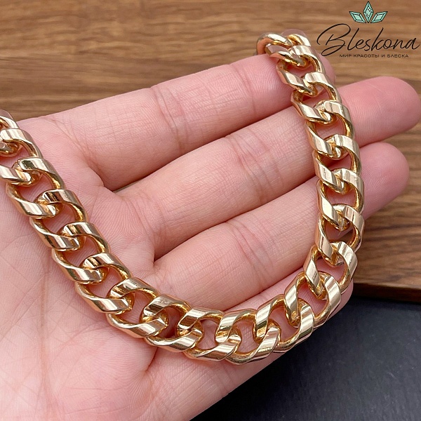 Цепь №65-1 цвет золото 11*14 мм