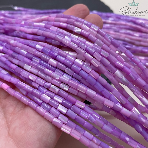 Перламутр фиолетовый трубочки 5*3 мм 