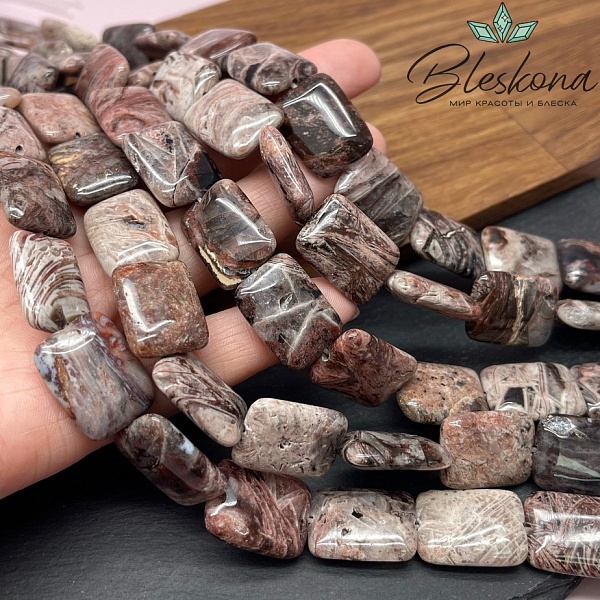 Агат прямоугольник 20*15 мм