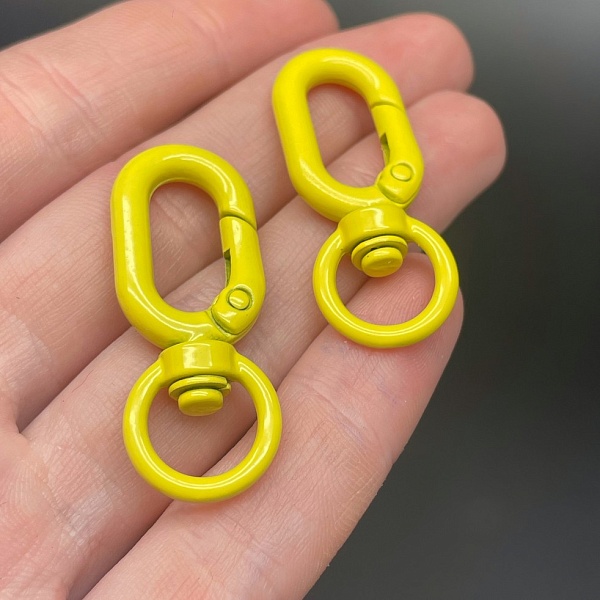 15,7*38мм , Замок крупный желтая  эмаль 